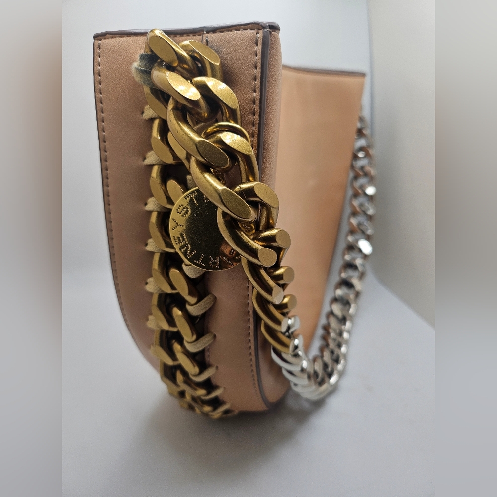 Stella McCartney Eco Alter Nappa Medium Frayme Shoulder Bag Sand - Picture 4 of 13